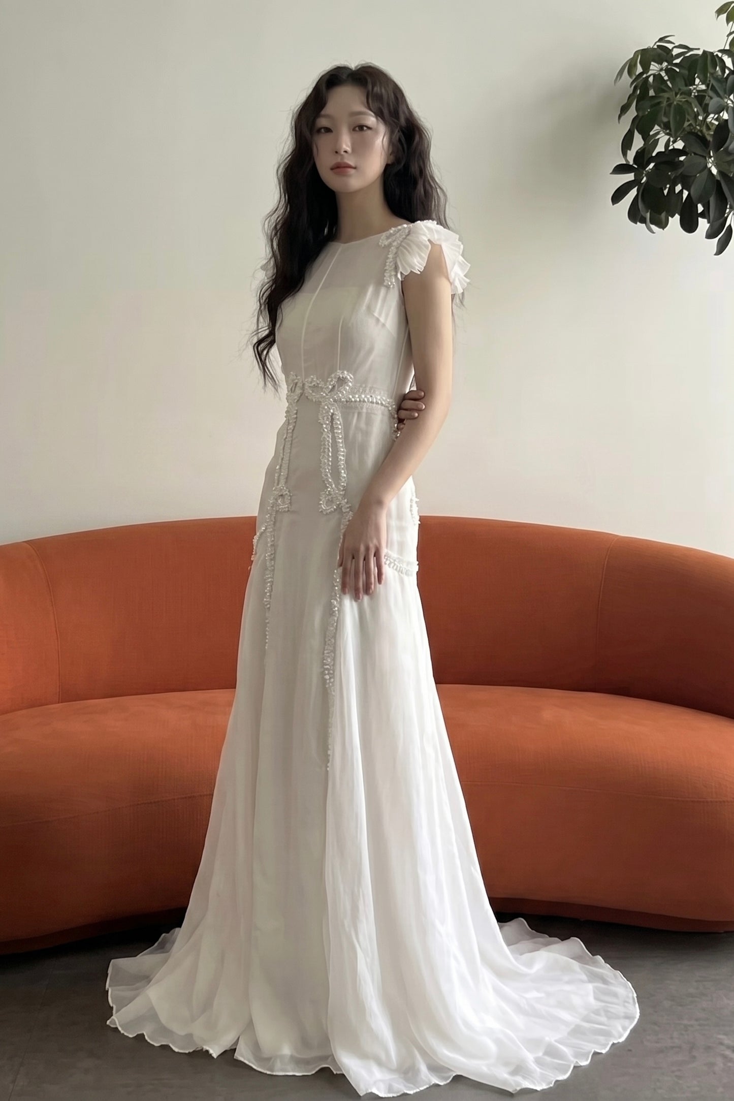 Chiffon A-Line Dress