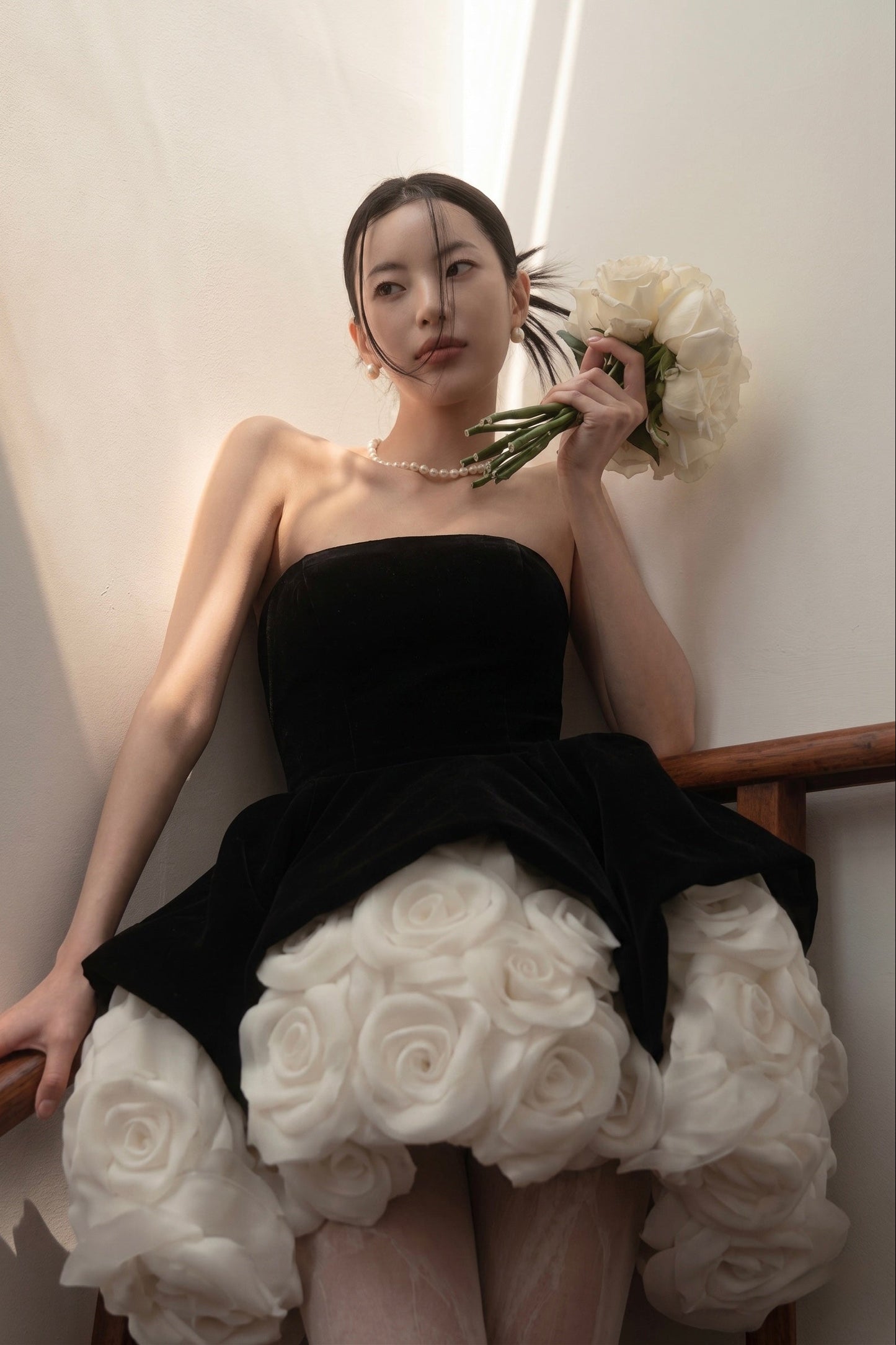 3D Flower Mini Dress